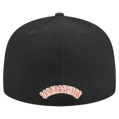 San Francisco Giants Overlap 59FIFTY Fitted Hat - Black | New Era