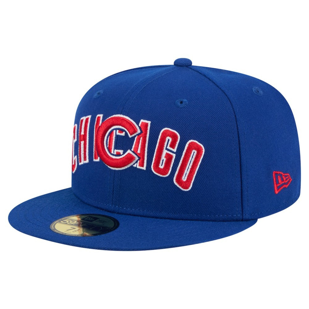 Chicago Cubs Overlap 59FIFTY Fitted Hat - Royal | New Era