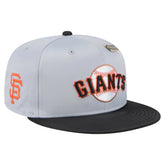 San Francisco Giants Satin 59FIFTY Fitted Hat - Gray/Black | New Era