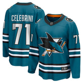 Macklin Celebrini San Jose Sharks Fanatics Home Breakaway Jersey – Teal