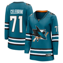 Macklin Celebrini San Jose Sharks Fanatics Women's Home Breakaway Jersey – Teal