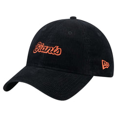 San Francisco Giants Women's Corduroy 9TWENTY Adjustable Hat - Black | New Era