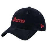 Atlanta Braves Women's Corduroy 9TWENTY Adjustable Hat - Navy | New Era