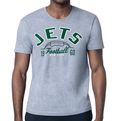 New York Jets Starter Half Ball Logo T-Shirt - Heather Gray discount