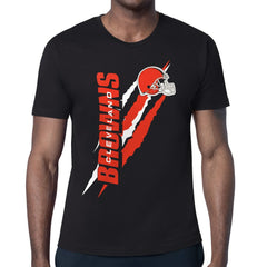 Cleveland Browns Starter Color Scratch T-Shirt - Black sale