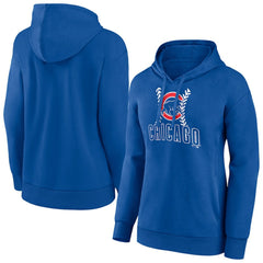 Chicago Cubs Women's Fastball Pullover Hoodie - Royal
