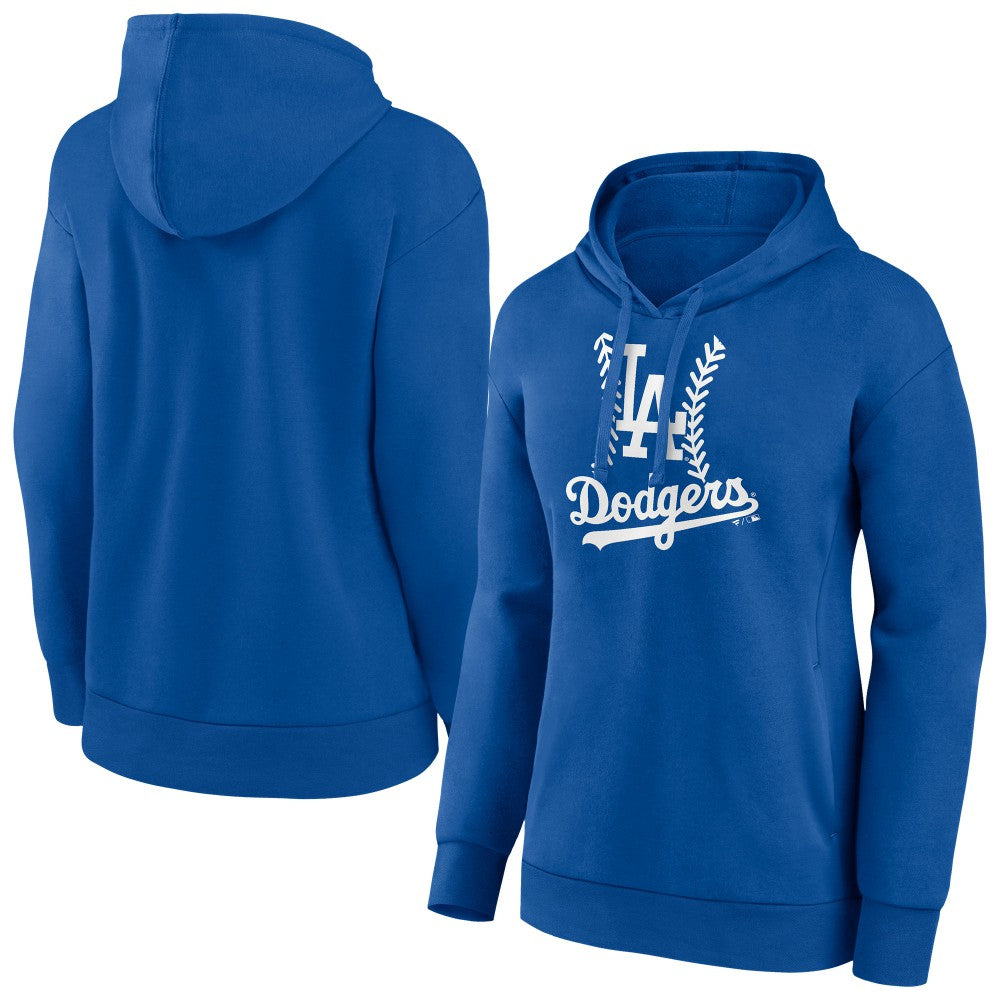 Los Angeles Dodgers Women's Fastball Pullover Hoodie - Royal