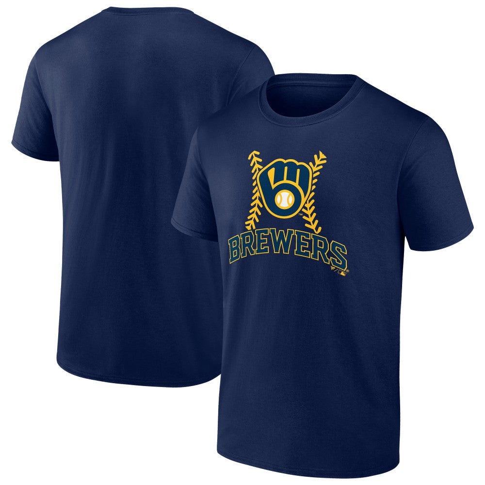 Milwaukee Brewers Fastball T-Shirt - Navy