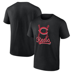 Cincinnati Reds Fastball T-Shirt - Black
