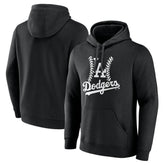 Los Angeles Dodgers Fastball Pullover Hoodie - Black