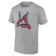 Atlanta Braves Fastball T-Shirt - Heather Gray