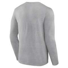Chicago Cubs Fastball Long Sleeve T-Shirt - Gray