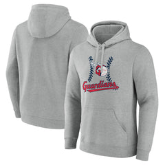 Cleveland Guardians Fastball Pullover Hoodie - Gray
