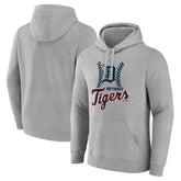 Detroit Tigers Fastball Pullover Hoodie - Gray