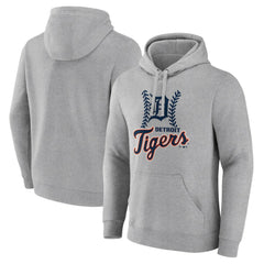 Detroit Tigers Fastball Pullover Hoodie - Gray