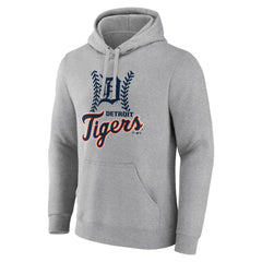 Detroit Tigers Fastball Pullover Hoodie - Gray