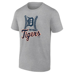 Detroit Tigers Fastball T-Shirt - Heather Gray