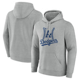 Los Angeles Dodgers Fastball Pullover Hoodie - Gray