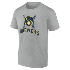 Milwaukee Brewers Fastball T-Shirt - Heather Gray