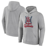 St. Louis Cardinals Fastball Pullover Hoodie - Gray