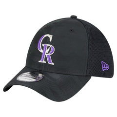 Colorado Rockies Youth Camo 39THIRTY Flex Hat - Black | New Era