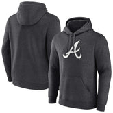 Atlanta Braves Monochrome Pullover Hoodie - Charcoal