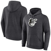 Baltimore Orioles Monochrome Pullover Hoodie - Charcoal