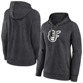 Baltimore Orioles Women's Monochrome Pullover Hoodie - Charcoal