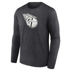 Cleveland Guardians Monochrome Long Sleeve T-Shirt - Charcoal