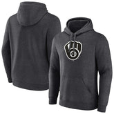 Milwaukee Brewers Monochrome Pullover Hoodie - Charcoal