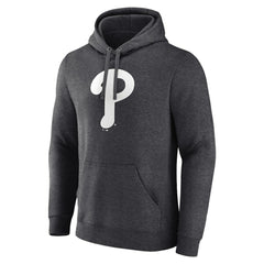 Philadelphia Phillies Monochrome Pullover Hoodie - Charcoal