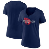 Cleveland Guardians Women's Stellar V-Neck T-Shirt - Navy