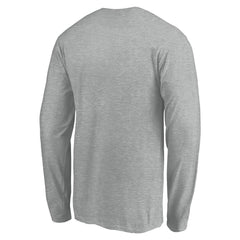 Cleveland Guardians Evanston Stencil Long Sleeve T-Shirt - Gray