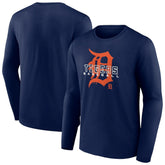 Detroit Tigers Stellar Long Sleeve T-Shirt - Navy