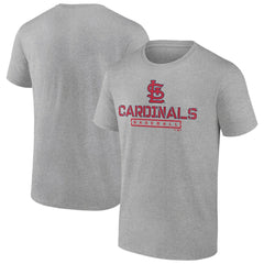 St. Louis Cardinals Evanston Stencil T-Shirt - Heather Gray