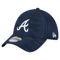 Atlanta Braves Subtle Camo 39THIRTY Flex Hat - Navy | New Era