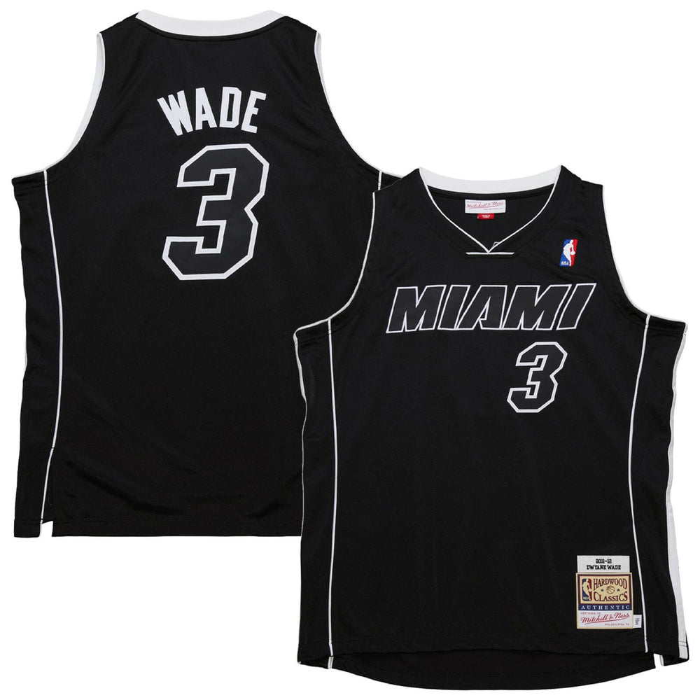 Dwyane Wade Miami Heat 2011/12 Hardwood Classics Authentic Jersey - Black | Mitchell & Ness outlet