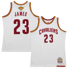 LeBron James Cleveland Cavaliers 2015/16 Hardwood Classics Authentic Jersey sale - White | Mitchell & Ness online