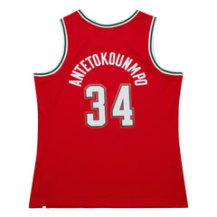 Giannis Antetokounmpo Milwaukee Bucks 2014/15 Hardwood Classics Swingman Jersey - Red | Mitchell & Ness for sale