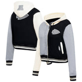 Kansas City Chiefs Pro Standard Women's Reverse French Terry Colorblock Full-Zip Hoodie - Gray discount