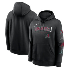 Arizona Diamondbacks Club Stack Pullover Hoodie - Black | Nike