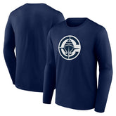 LA Clippers Primary Logo Long Sleeve T-Shirt - Navy sale
