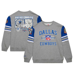 Dallas Cowboys Vintage Logo Pullover Sweatshirt - Heather Gray discount