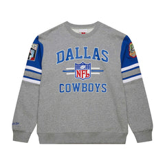 Dallas Cowboys Vintage Logo Pullover Sweatshirt - Heather Gray discount