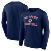 LA Clippers Victory Arch Long Sleeve T-Shirt - Navy on sale