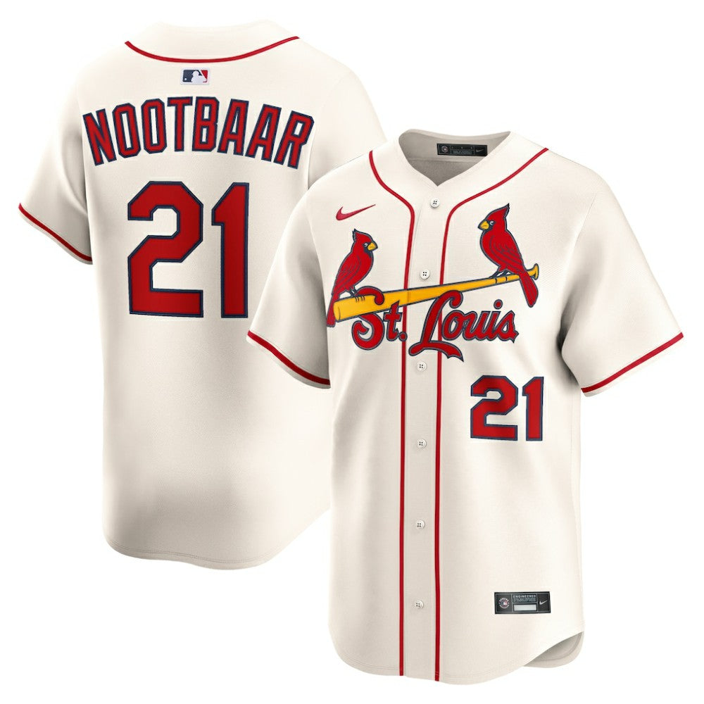 Lars Nootbaar St. Louis Cardinals Alternate 2 Limited Jersey - Cream | Nike