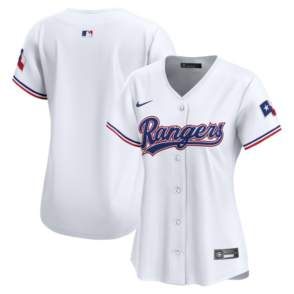 Texas Rangers Women's Home Limited Jersey - White | Nike