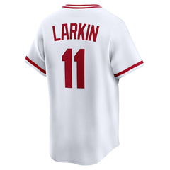 Barry Larkin Cincinnati Reds Throwback Cooperstown Collection Limited Jersey - White | Nike