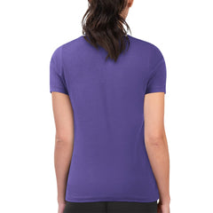 Colorado Rockies G-III 4Her by Carl Banks Women's Super-Slim Fit Lightweight Flowers Graphic T-Shirt - Purple