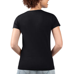 Cincinnati Reds G-III 4Her by Carl Banks Women's Super-Slim Fit Lightweight Flowers Graphic V-Neck T-Shirt - Black